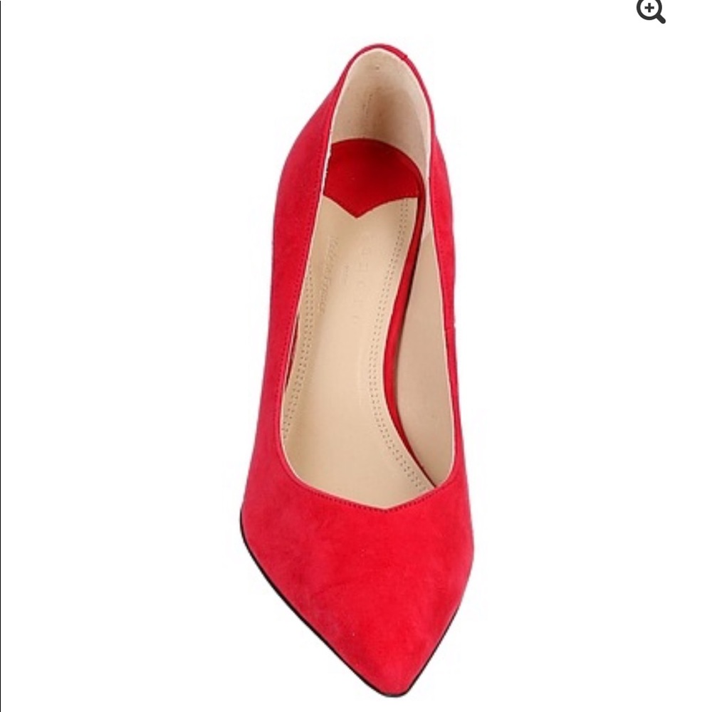 New Sandro Red Suede Pumps heels shoe size 7.5 , 6.5
